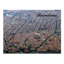 Barcelona Aerial Post Card
