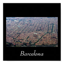 Barcelona Aerial posters by ribizlifozelek Barcelona Aerial posters