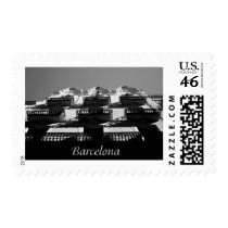 Barcelona Architecture Postage Stamps