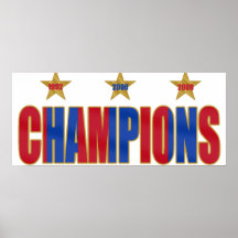 Barcelona Champions of Europe 2009 Futbol Posters