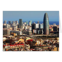 Barcelona cityscape cards