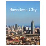 Barcelona cityscape flyer design