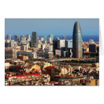 Barcelona cityscape greeting card