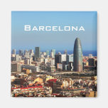 Barcelona cityscape magnet