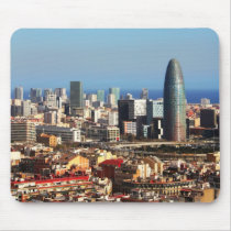 Barcelona cityscape mousepads