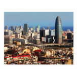 Barcelona cityscape post card