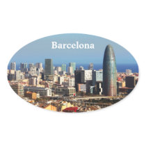 Barcelona cityscape stickers