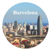 Barcelona cityscape stickers