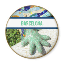 Barcelona Fractal Lizard - gift magnet