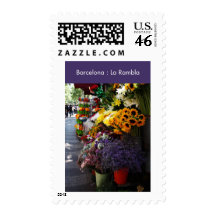 Barcelona : La Rambla Stamp