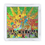 Barcelona Silver Finish Lapel Pin