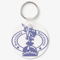 Barcelona Stamp keychains