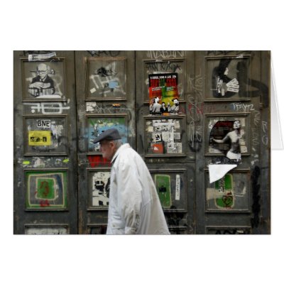 Barcelona Streets Greeting Card by MSalone