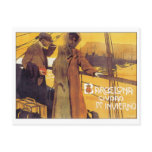 Barcelona Vintage Travel Poster Postcard