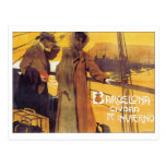 Barcelona Vintage Travel Poster Postcard