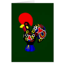 Barcelos Galo do Portugal por os portugueses Greeting Card