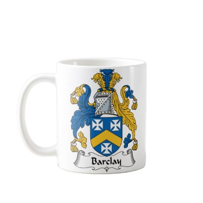 Barclay Family Crest Mugs by coatsofarms
