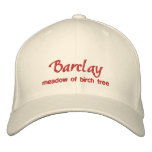 Barclay Name Cap / Hat Embroidered Hats