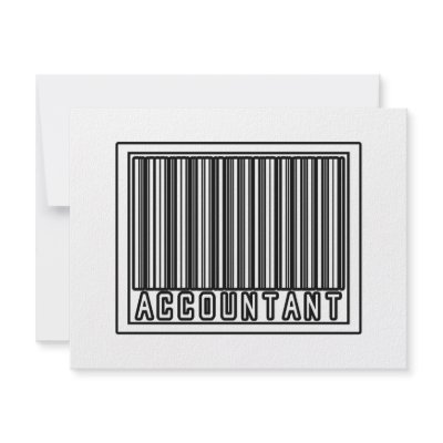 Barcode Accountant Announcements by accountantshirts