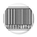 Barcode Accountant Fridge Magnet