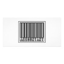 Barcode Accountant Personalized Photo Card