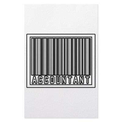 Barcode Accountant Stationery by accountantshirts