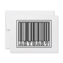 Barcode Actuary invitations