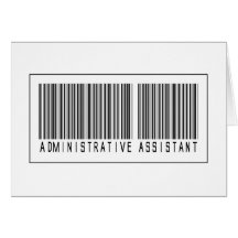 Barcode Administrative Assistant Card