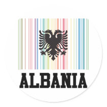 Barcode Albania Sticker