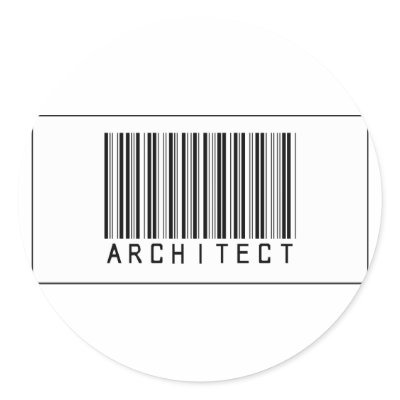 Barcode Architect Stickers by crazygoodstuff