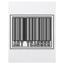 Barcode Art Teacher flyers
