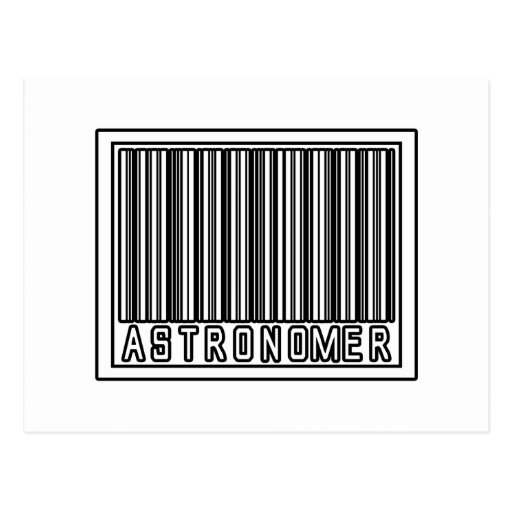 Barcode Astronomer Post Card