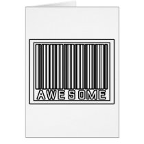 Barcode Awesome Greeting Cards