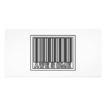 Barcode Awesome Custom Photo Card