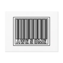 Barcode Awesome Postcard