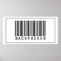 Barcode Backpacker Print