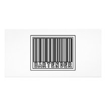 Barcode Bartender Photo Greeting Card