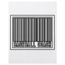 Barcode Baseball Coach flyers by baseballcoachshirts Barcode Baseball Coach flyers