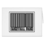 Barcode Basketball Coach Greeting Cards