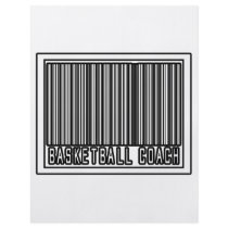 Barcode Basketball Coach flyers by basketballcoachgifts Barcode Basketball Coach flyers