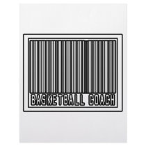 Barcode Basketball Coach letterhead by basketballcoachgifts Barcode Basketball Coach letterhead