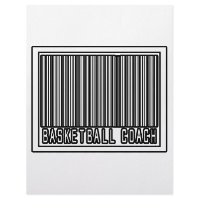 Barcode Basketball Coach Letterhead by basketballcoachgifts