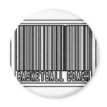 Barcode Basketball Coach magnets by basketballcoachgifts Barcode Basketball Coach magnets
