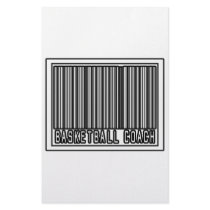 Barcode Basketball Coach stationery