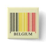 Barcode Belgium Flag Pin