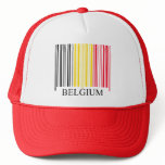 Barcode Belgium Flag Mesh Hats