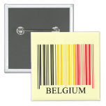 Barcode Belgium Flag Pin