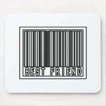 Barcode Best Friend mousepads by Best_Friend_Shirts Barcode Best Friend mousepads