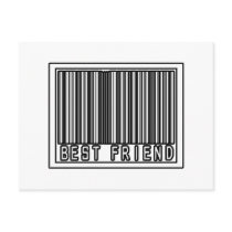 Barcode Best Friend postcards by Best_Friend_Shirts Barcode Best Friend postcards