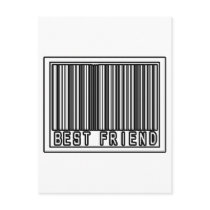 Barcode Best Friend postcards by Best_Friend_Shirts Barcode Best Friend postcards